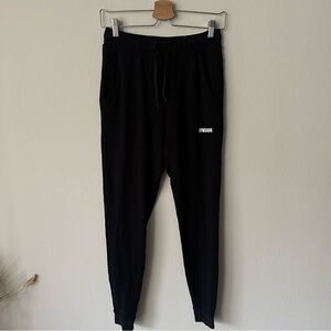 Gymshark Stretchy Jogger Pants Drawstring in Black Medium